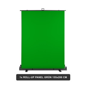 Walimex pro Roll-up Background Green 155x200
