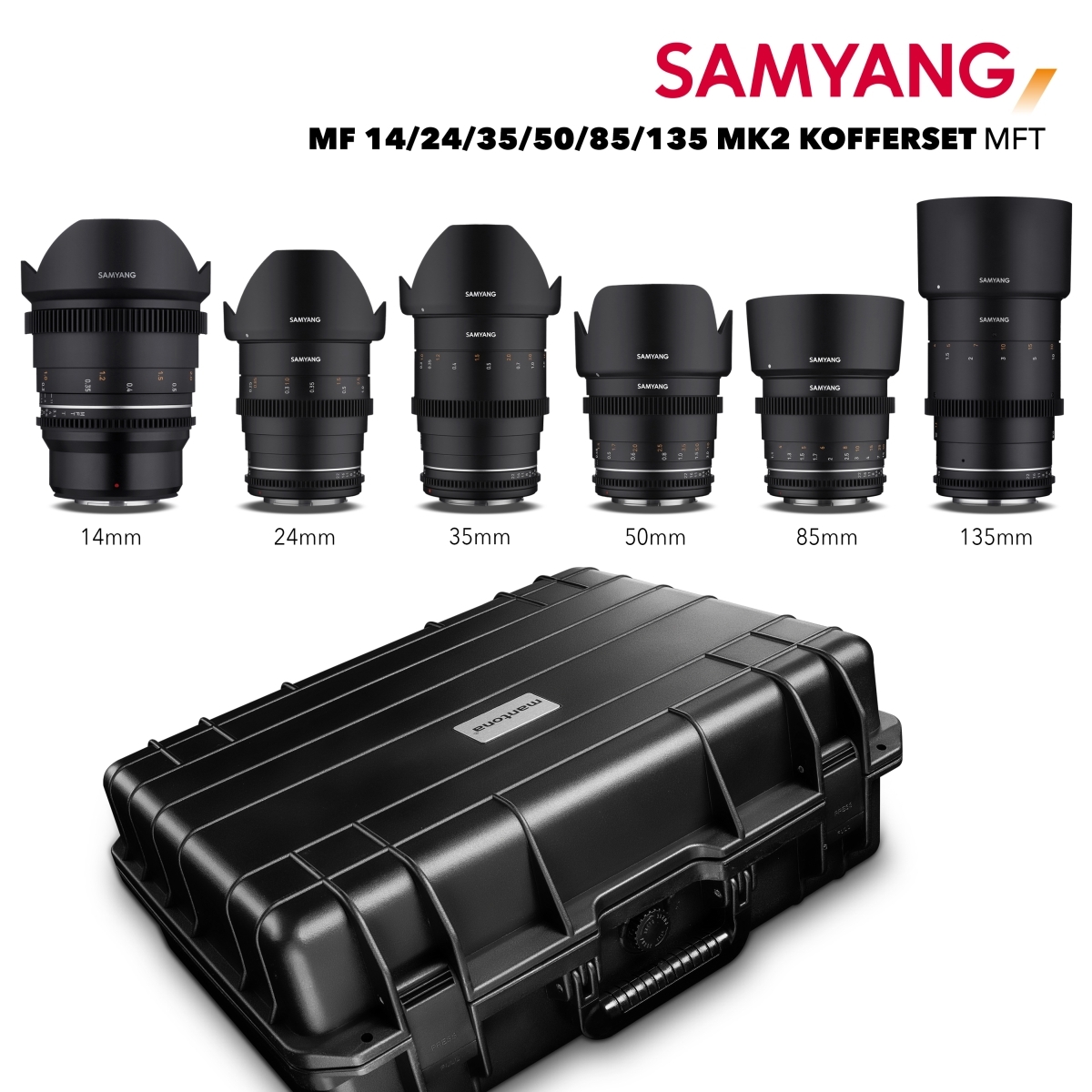 Samyang MF 14/24/35/50/85/135 MK2 Set MFT