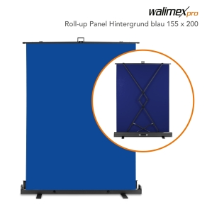 Walimex pro Roll-up Background Blue 155x200