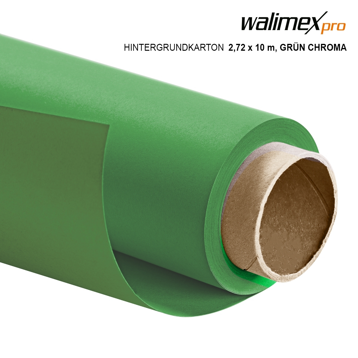 Walimex pro paper background 2,72x10m,green chroma