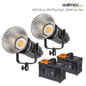 Walimex pro LED Niova 350 Plus Dayl. 350W 2er Set