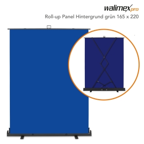Walimex pro Roll-Up Background blue 165x220