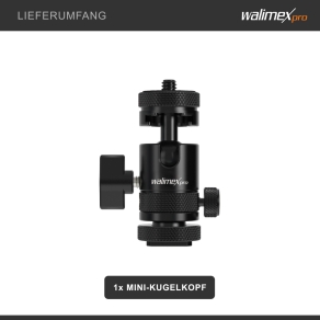 Walimex pro Ball head with double clamp B9