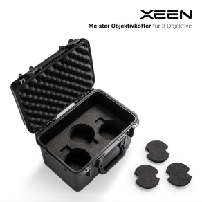XEEN Meister lens case with inlay 3 lenses