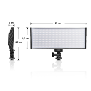 Walimex pro LED Niova 300 BiColour 30W plus 2x NP-F accu