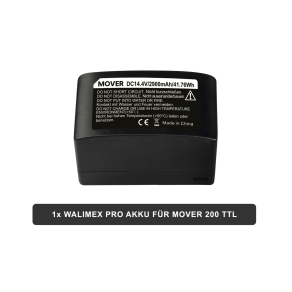 Batteria ricaricabile Walimex pro per Mover 200 TTL