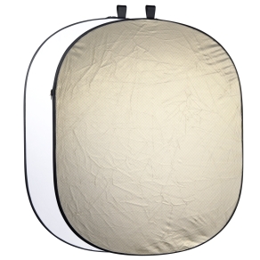 Walimex pro 2in1 Foldable Reflector wavygold/white