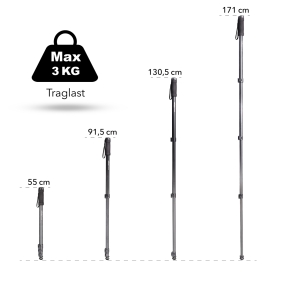 Walimex pro WT-1003 Basic Einbeinstativ 171cm