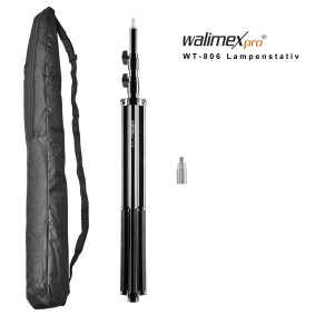Walimex pro WT-806 Lampenstativ 256cm mit Federdämpfung