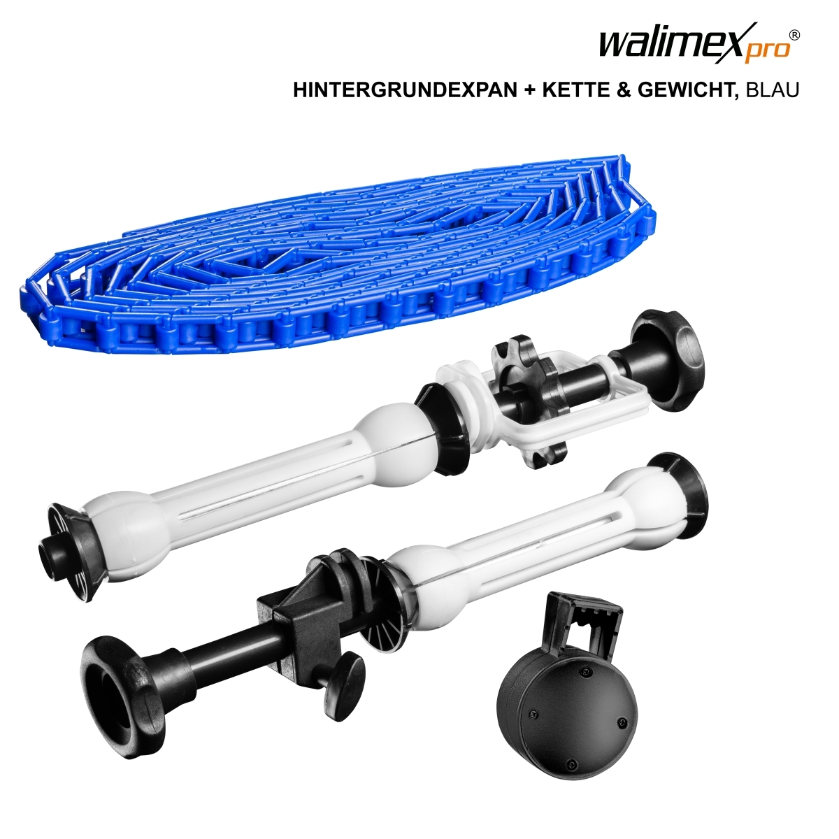 Walimex Background Expan + Chain & Weight, blue