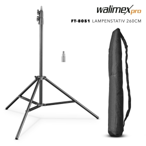 Walimex pro FT-8051 Lampenstativ 260cm mit...