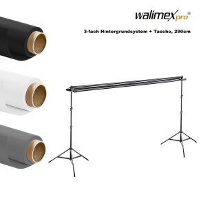 Walimex pro 3-fach Hintergrundsystem 145-290cm