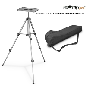 Walimex Stativ 140 cm + Laptop- & Projektorplatte