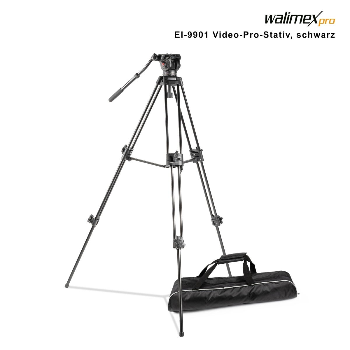 Walimex pro EI-9901 Video-Pro-Tripod, 138cm