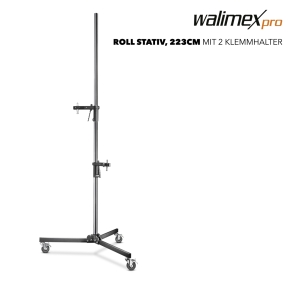 Walimex pro Wheeled Tripod with 2 Clamp Holders