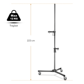 Walimex pro Wheeled Tripod with 2 Clamp Holders