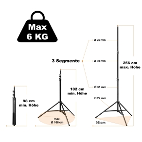 Walimex pro Galgenstativ 115-400cm 2-5kg