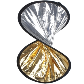 Walimex Doppelreflektor silber/gold, 30cm