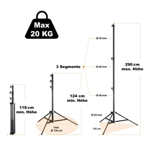 Walimex pro Lamp Tripod AIR Deluxe, 290cm