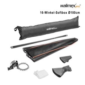 16-Winkel-Softbox Ø180cm für Walimex pro & K