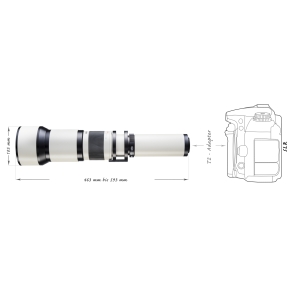 Walimex pro 650-1300/8-16 spiegelreflexcamera met C-vatting