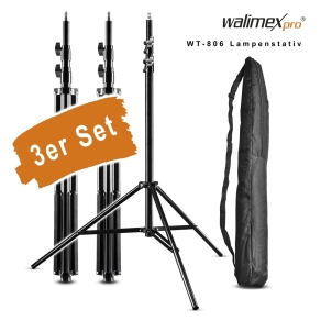 Walimex pro WT-806 Lampenstativ 256cm 3er Set