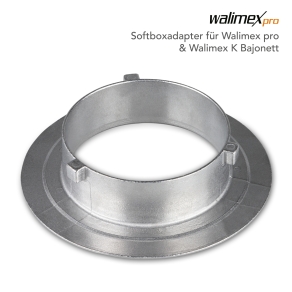 Walimex pro 3er Set Softboxadapter für Walimex pro & Walimex K Bajonett
