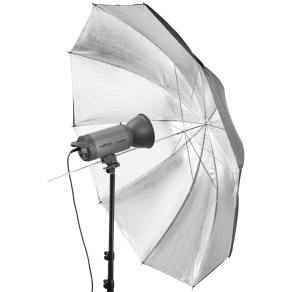 Walimex Reflex Umbrella black/silver 2 lay., 150cm